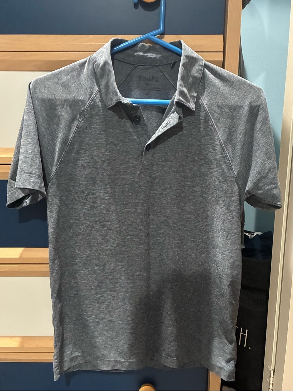 RHONE Men's Heather Gray Polo